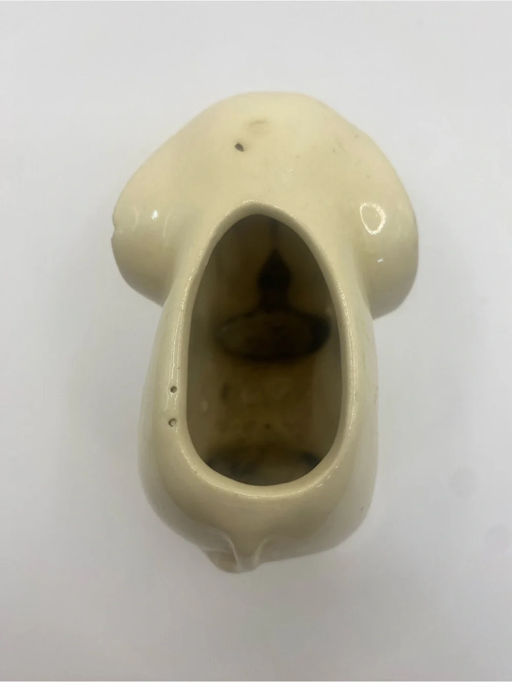 Vintage USA Pottery Ivory Elephant Succulent Planter/Vase Size 3.5”x